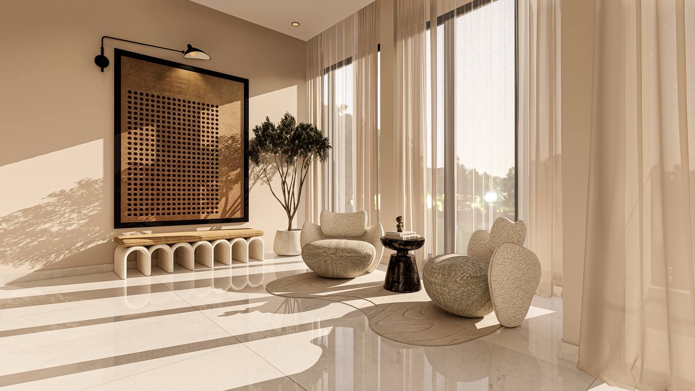 Villa Contemporaine Petite Côte — séjour