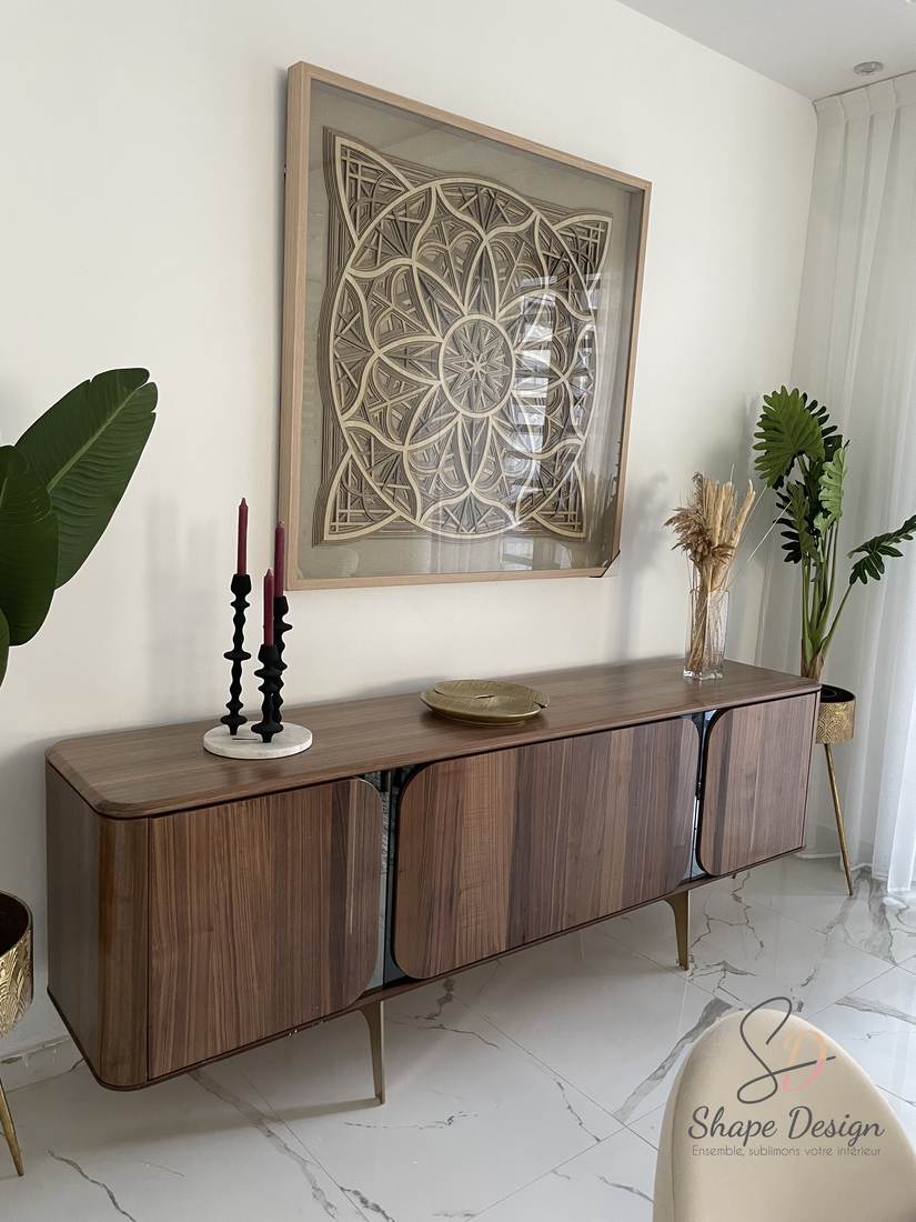Villa R+3 Mamelles — enfilade et art mural